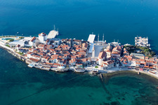 Umag in the state Gespanschaft Istrien, Croatia out of the air