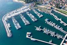 Umag in the state Gespanschaft Istrien, Croatia seen from above