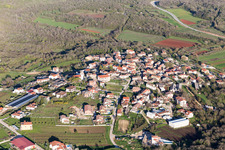 Aerial view of Nova Vas in the state Gespanschaft Istrien, Croatia