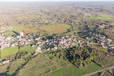 Aerial view of Visignano in the state Gespanschaft Istrien, Croatia