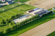 Oblique view of Seebach in the state Bas-Rhin, France