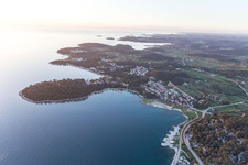 Drone image of Rovinj in the state Gespanschaft Istrien, Croatia