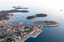 Rovinj in the state Gespanschaft Istrien, Croatia out of the air