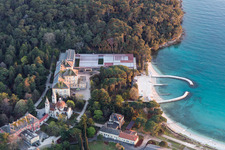 Rovinj in the state Gespanschaft Istrien, Croatia viewn from the air