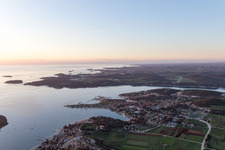 Drone image of Rovinj in the state Gespanschaft Istrien, Croatia