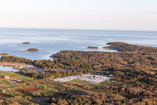 Bird's eye view of Stancija Valkanela in the state Gespanschaft Istrien, Croatia