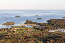 Stancija Valkanela in the state Gespanschaft Istrien, Croatia viewn from the air