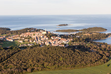 Stancija Valkanela in the state Gespanschaft Istrien, Croatia seen from a drone