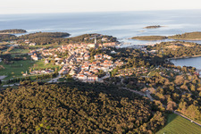 Aerial photograpy of Stancija Valkanela in the state Gespanschaft Istrien, Croatia