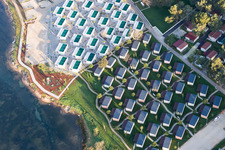 Holiday house plant of the park Valkanela on the Adriatic coast in Vrsar in Istria- Istarska zupanija, Croatia