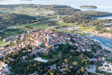 Stancija Valkanela in the state Gespanschaft Istrien, Croatia from a drone