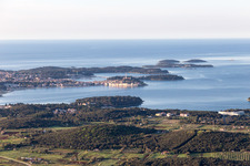 Aerial photograpy of Vrsar in the state Gespanschaft Istrien, Croatia