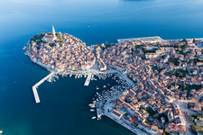 Rovinj in the state Gespanschaft Istrien, Croatia out of the air