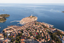 Aerial photograpy of Štanga in the state Gespanschaft Istrien, Croatia