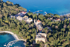 Bird's eye view of Rovinj in the state Gespanschaft Istrien, Croatia