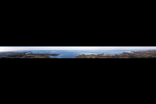 Panorama in Flengi in the state Gespanschaft Istrien, Croatia