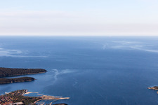 Vrsar in the state Gespanschaft Istrien, Croatia from the drone perspective