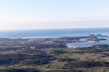 Oblique view of Vrsar in the state Gespanschaft Istrien, Croatia