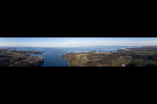 Aerial photograpy of Panorama in Vrsar in the state Gespanschaft Istrien, Croatia