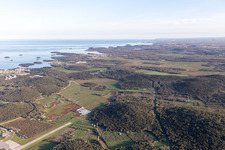 Vrsar in the state Gespanschaft Istrien, Croatia seen from above