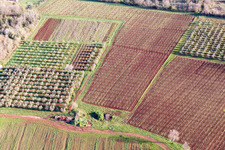 Aerial view of Fuškulin in the state Gespanschaft Istrien, Croatia