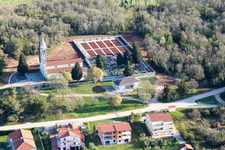 Aerial photograpy of Fuškulin in the state Gespanschaft Istrien, Croatia