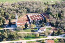 Oblique view of Fuškulin in the state Gespanschaft Istrien, Croatia