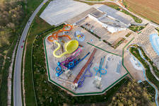 Drone image of Poreč in the state Gespanschaft Istrien, Croatia