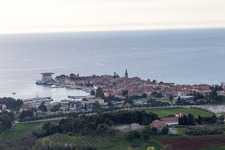 Sveti Duh in the state Gespanschaft Istrien, Croatia from the plane