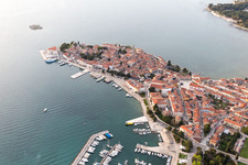 Poreč in the state Gespanschaft Istrien, Croatia seen from above