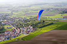 Drone image of Hohwiller in the state Bas-Rhin, France