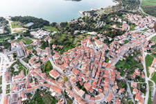Vrsar in the state Gespanschaft Istrien, Croatia seen from a drone
