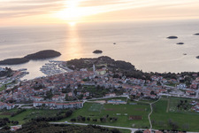 Vrsar in the state Gespanschaft Istrien, Croatia out of the air