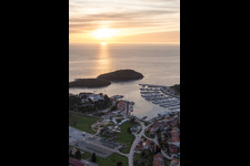 Vrsar in the state Gespanschaft Istrien, Croatia from the drone perspective