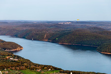 Vrsar in the state Gespanschaft Istrien, Croatia from a drone