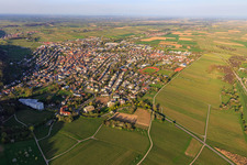 City view in spring from the west in Bad Bergzabern in the state Rhineland-Palatinate, Germany