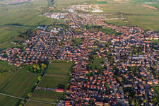 City view in spring from the west in Edenkoben in the state Rhineland-Palatinate, Germany