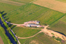 Bridge construction site for B38 bypass in Impflingen in the state Rhineland-Palatinate, Germany