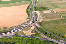 District Dammheim in Landau in der Pfalz in the state Rhineland-Palatinate, Germany seen from above