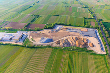 Landfill of the Southern Palatinate district, Recycling Center North (near Edesheim) in Knöringen in the state Rhineland-Palatinate, Germany