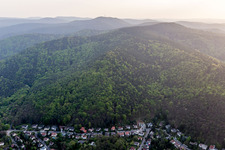 Aerial photograpy of District Hambach an der Weinstraße in Neustadt an der Weinstraße in the state Rhineland-Palatinate, Germany