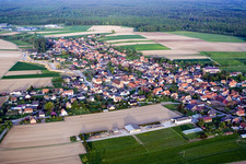 Eschbach in the state Bas-Rhin, France out of the air