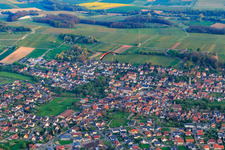 View from the north in Klingenmünster in the state Rhineland-Palatinate, Germany