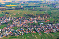 Aerial view of View from the north in Klingenmünster in the state Rhineland-Palatinate, Germany