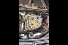 Traffic training area in the district Knielingen in Karlsruhe in the state Baden-Wuerttemberg, Germany