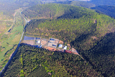 Neudahn 1 business park with indoor playground Super-Dubber Kinderland in Dahn in the state Rhineland-Palatinate, Germany
