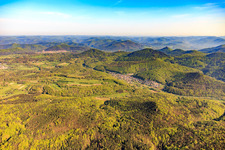 Village in the Kaiserbachtal from the southwest in Waldrohrbach in the state Rhineland-Palatinate, Germany