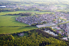 Oblique view of Mertzwiller in the state Bas-Rhin, France