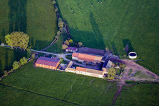 Bird's eye view of Mertzwiller in the state Bas-Rhin, France