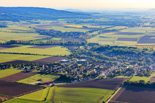 View of the town from the northwest in the morning in Salzhemmendorf in the state Lower Saxony, Germany